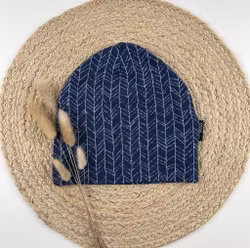 Hue jeansblå str 50-54