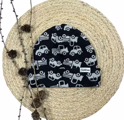 Brettopphue koksgrå med kjøretøy str 50/54