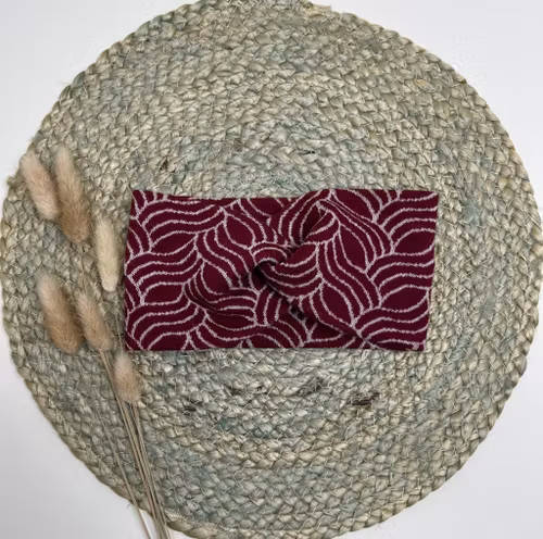 Snurrepannebånd  burgunder Letti