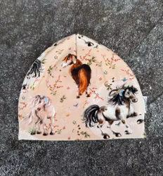 Hue m/fleecefor str 48/50 (1-3 år)