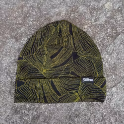 Brettopphue svart Monstera str L