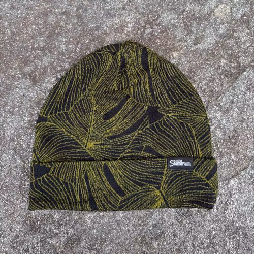 Brettopphue svart Monstera str L