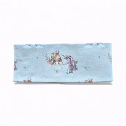 Pannebånd m/fleecefor lys beige m/enhjørning str 52/54 (3-9 år)