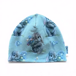 Hue m/fleecefor str 48/50 (1-3 år)