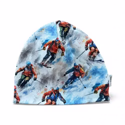 Hue m/fleecefor str 52/54 (3-9år)