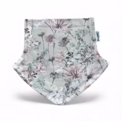 Hals beige m/blomar str 3-9 år