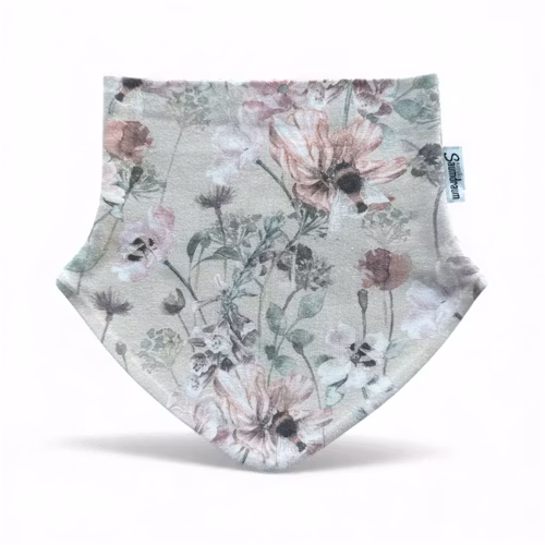 Hals beige m/blomar str 1-3 år