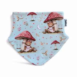 Hals m/fleecefor bamse på sopptur str 1-3 år