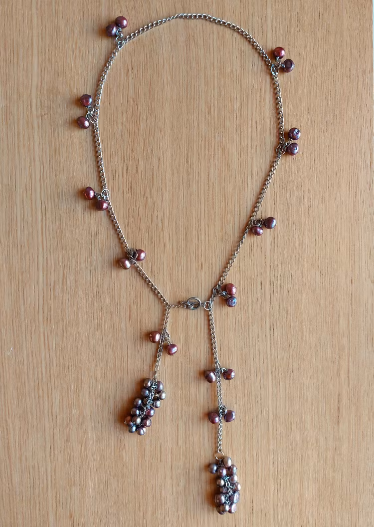 Halsband | Sötvattenspärlor & metall