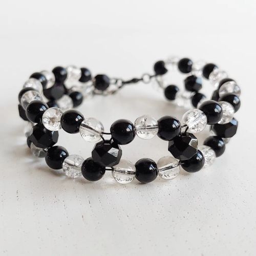 Wirearmband/armband med lås | Glas