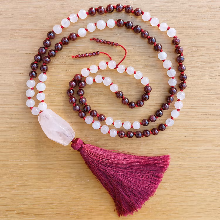 Mala | Rosenkvarts & granat