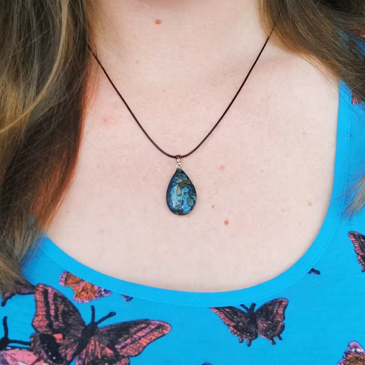 Halsband med hänge | Agat