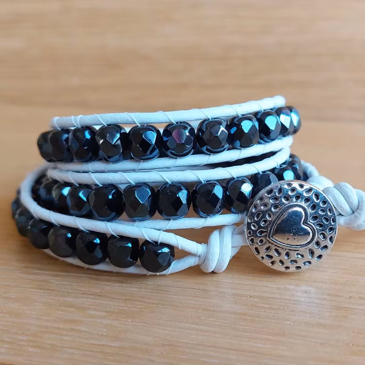 Wraparmband treradigt | Glas
