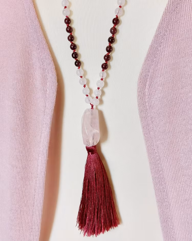 Mala | Rosenkvarts & granat