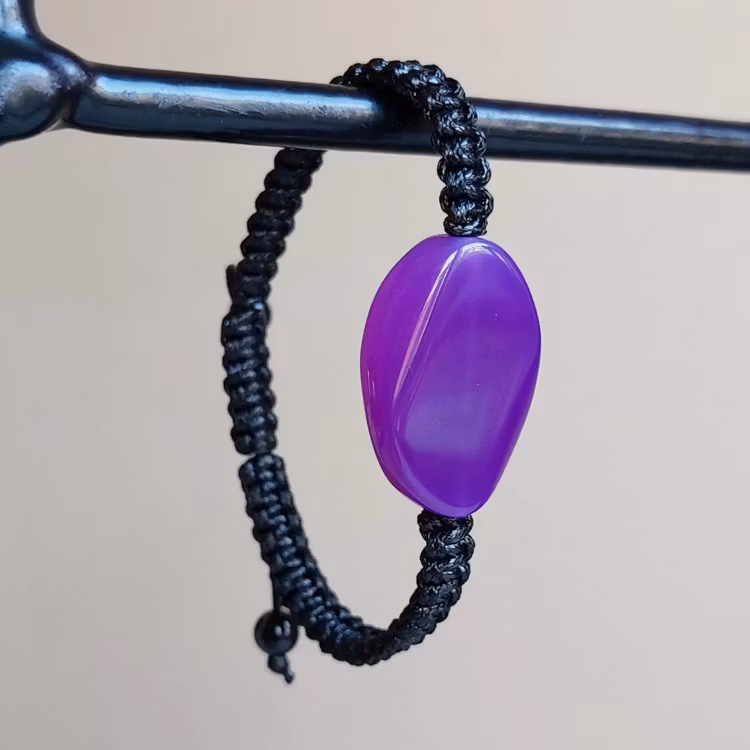 Makraméarmband | Agat
