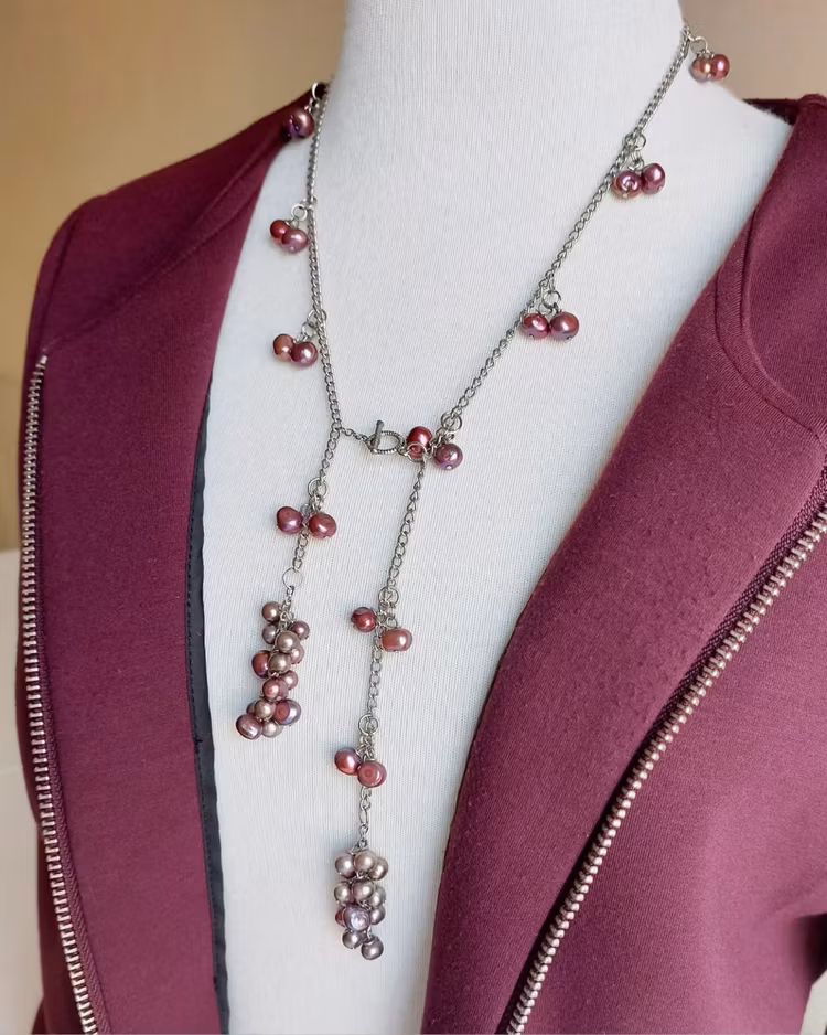 Halsband | Sötvattenspärlor & metall
