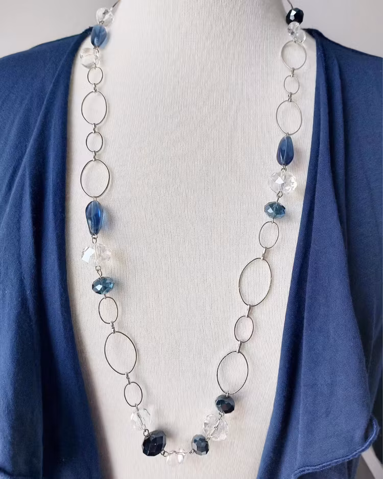 Halsband | Glas & metall