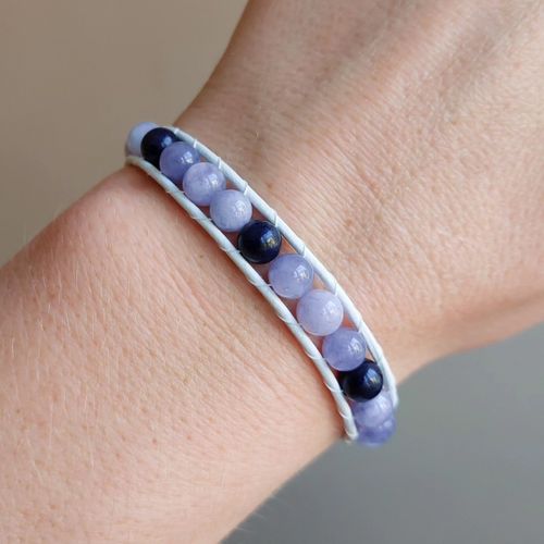 Wraparmband enkelt | Kvarts