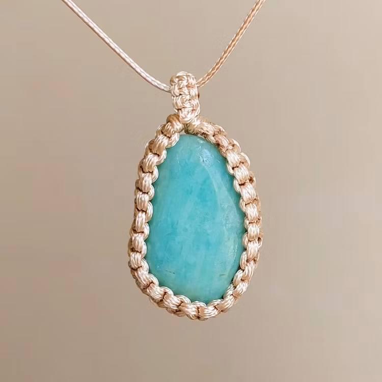 Halsband med hänge | Amazonit