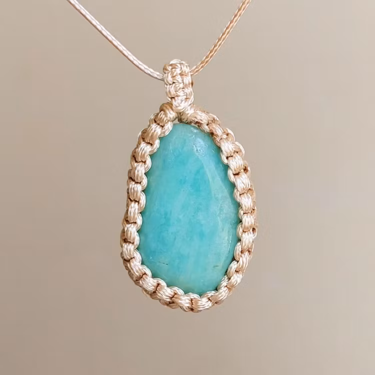 Halsband med hänge | Amazonit