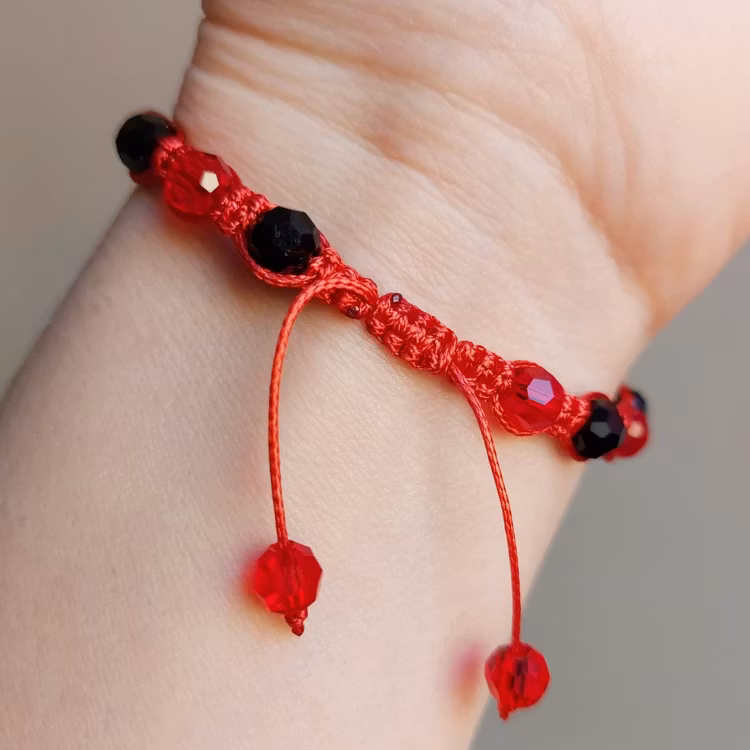 Makraméarmband | Glas