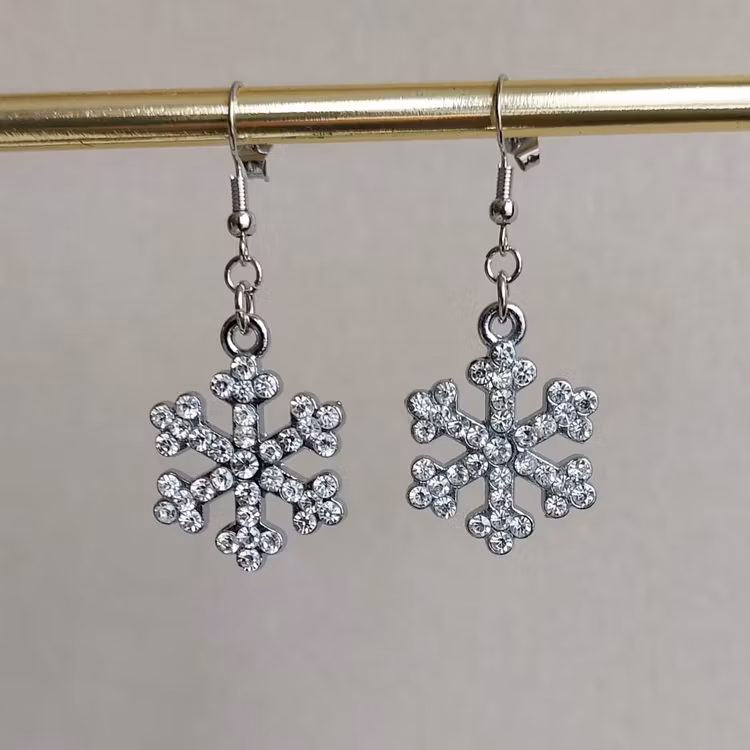 Örhängen | Metall med strass