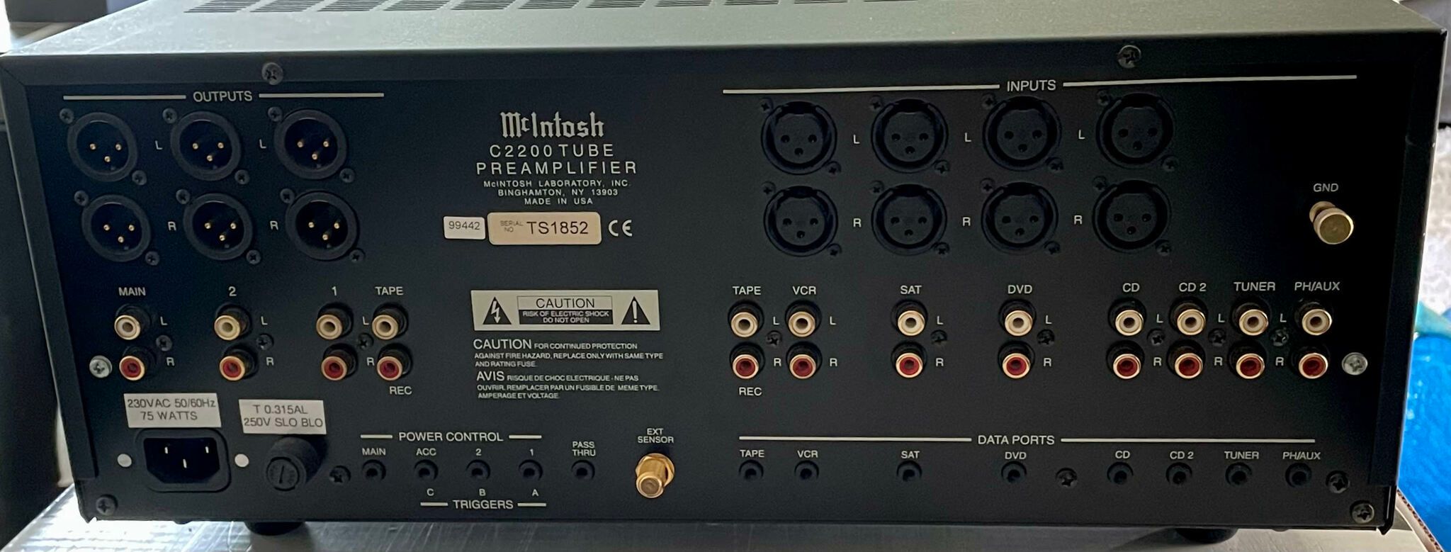 McIntosh C2200 - PREOWNED försteg - prissänkt!