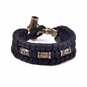 Viking Thor armbånd med alle detaljer i bronse farge
