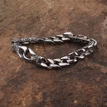 Jarngreipr Stilig og kraftig armbånd i stål