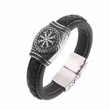 Armbånd med redselshjelmen og Valknut symbol.