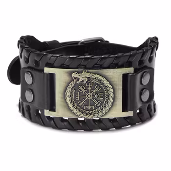 Armbånd Vegvisir med midgardsormen rundt