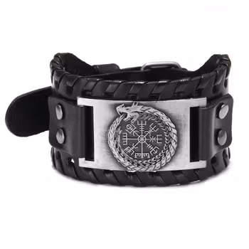 Armbånd Vegvisir med midgardsormen rundt