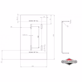 MOTORPLATTA/MOTORFÄSTE BRIGGS&STRATTON MFL.