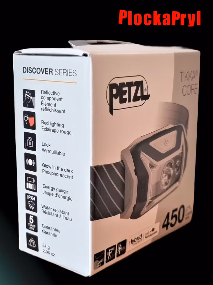 Petzl Tikka Core - Pannlampa, grå 450lm