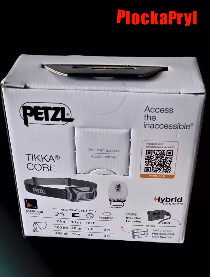 Petzl Tikka Core - Pannlampa, grå 450lm
