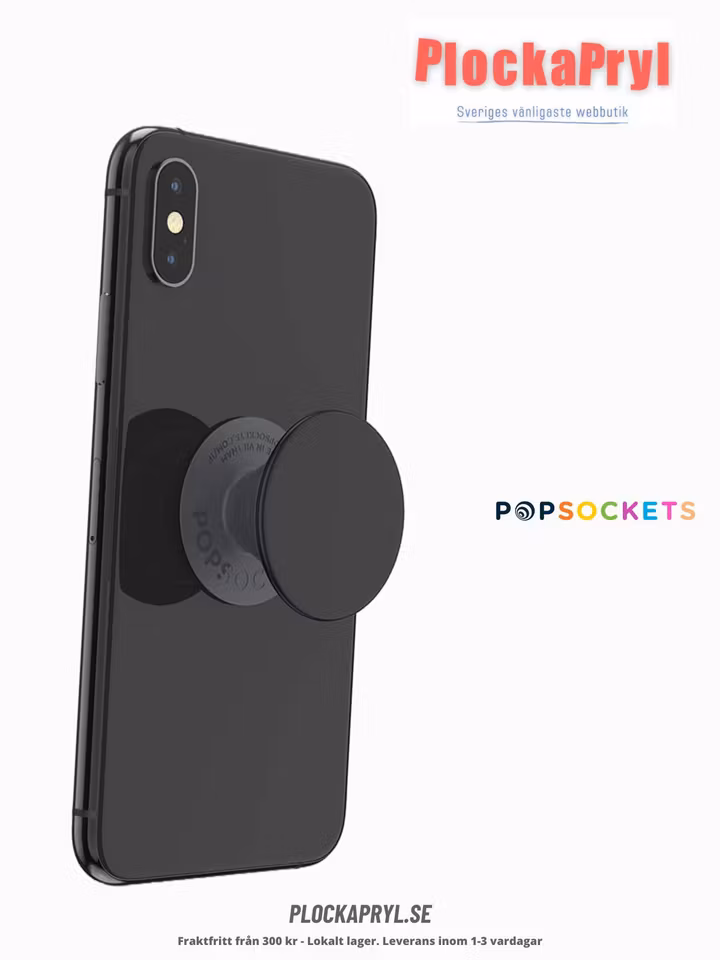 Popsockets PopGrip Basic, svart