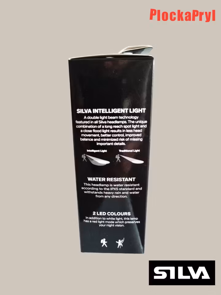 Silva Scout 3XTH - Pannlampa, svart, 350lm