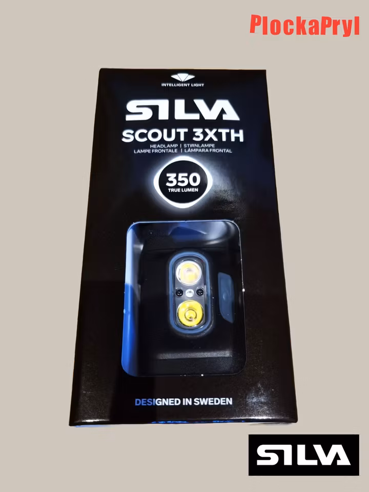 Silva Scout 3XTH - Pannlampa, svart, 350lm