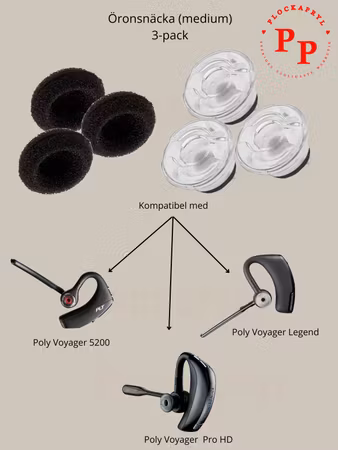 Plantronics Voyager öronkuddar (M)