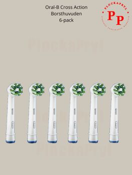 Borsthuvud ORAL-B Cross Action 6-pack