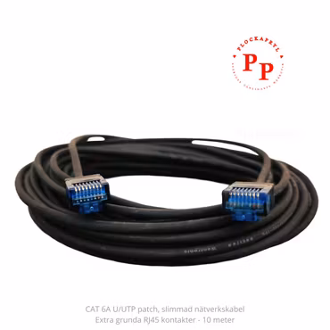 Nätverkskabel slim CAT6A oskärmad, 10m