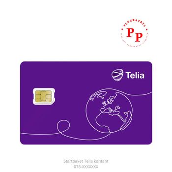 Telia kontantkort - Startpaket med SIM kort