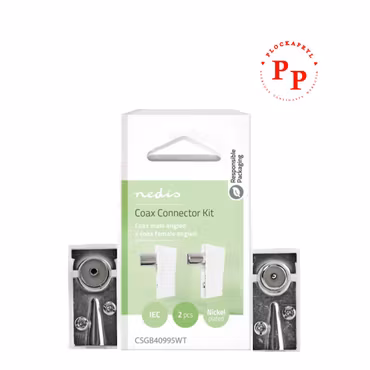 Antennkontakter, vinklad - Kitt hane+hona