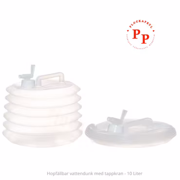 Hopfällbar vattendunk med tappkran 10 L