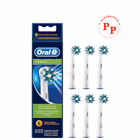 Borsthuvud ORAL-B Cross Action 6-pack