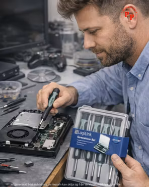 Precisionsmejselsats 6-delar, Torx/stjärn/spår