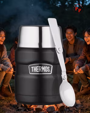 Thermos King mattermos  0,5L, mattsvart