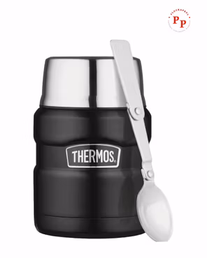 Thermos King mattermos  0,5L, mattsvart