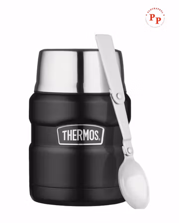 Thermos King mattermos  0,5L, mattsvart