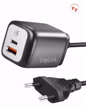 30W PD USB-laddare med fast nätkabel